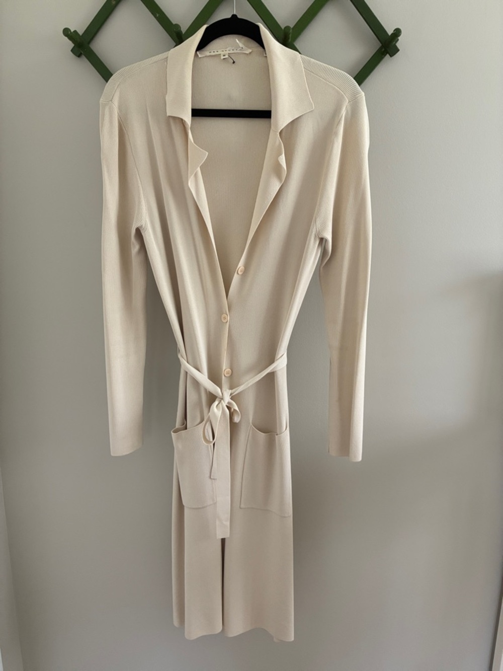 Max Studio Ribbed Knit Duster Cardigan